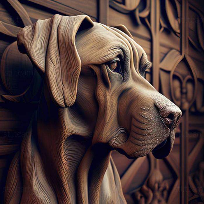 3D model Cuban Great Dane dog (STL)